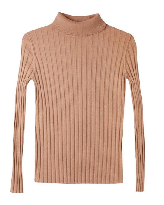  LF 마키 터틀넥 L.F.Markey 워커 골지 니트 탑 (카멜색) - L.F.MARKEY