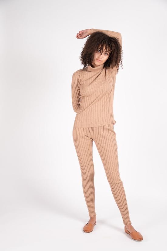  LF 마키 터틀넥 L.F.Markey 워커 골지 니트 탑 (카멜색) - L.F.MARKEY