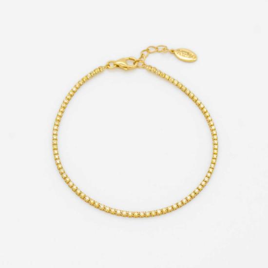  Au 79 Jewelry 바디 주얼리 Au 79 주얼리 달라스 마이크로 테니스 팔찌 시트린 큐빅 지르코니아