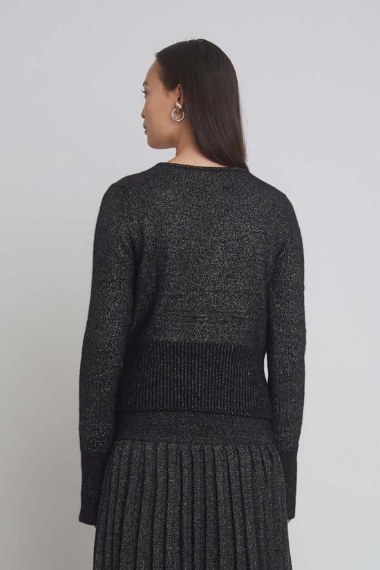  ELEVEN SIX 가디건 일레븐 식스 제니 카디 블랙/실버 루렉스 - OTHER BRANDS