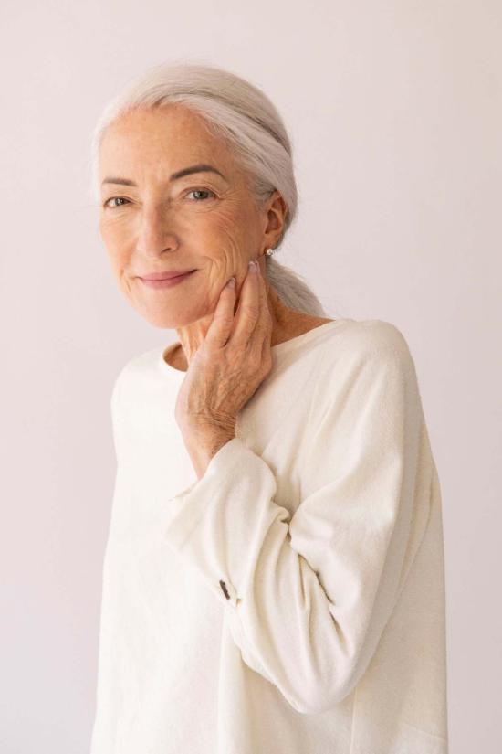  Pamut Apparel USA 긴팔 티셔츠 오팔 탑 로우 실크 - OTHER BRANDS