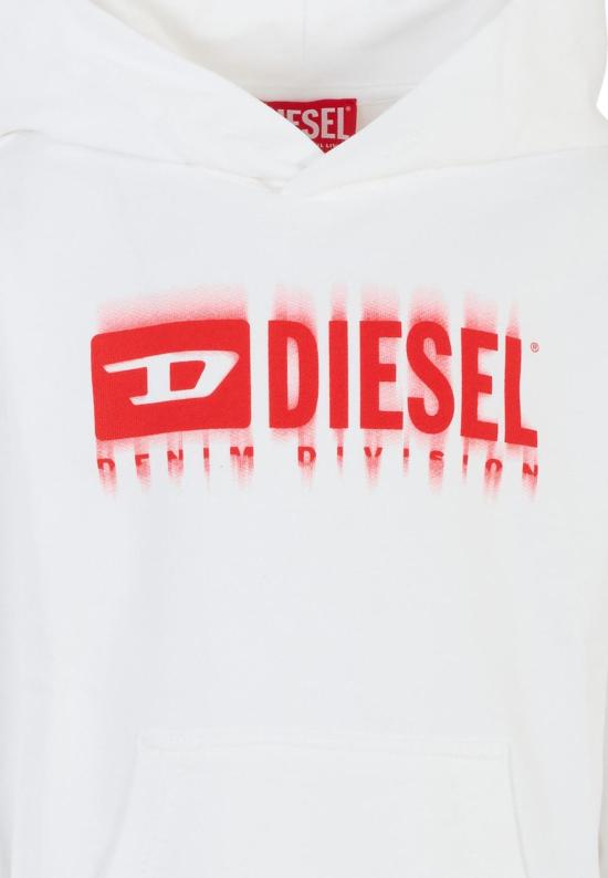  [키즈] 디젤 풀오버 키즈 스웨트셔츠 화이트 - DIESEL