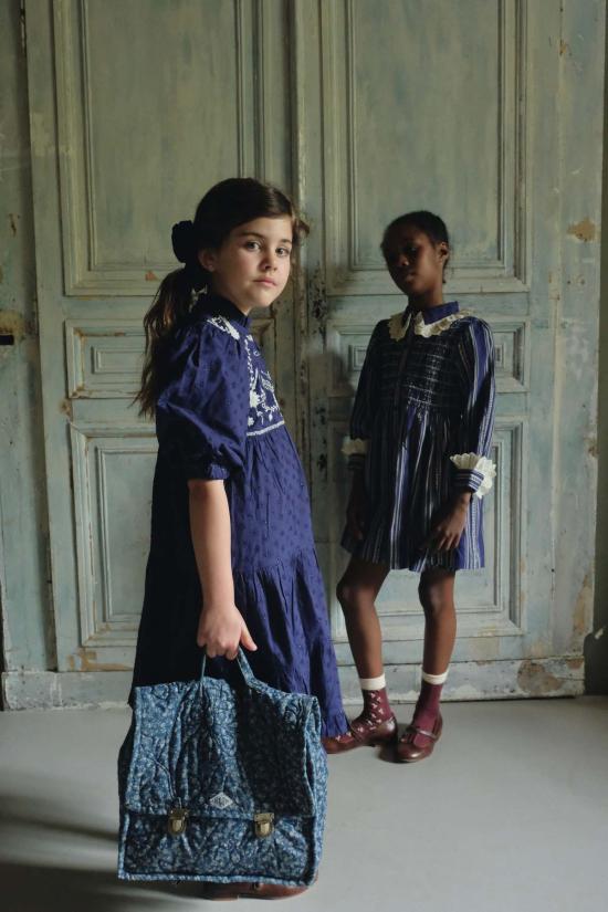  [키즈] 봉주르 원피스 키즈  마고 롱 드레스 네이비 블루 - BONJOUR