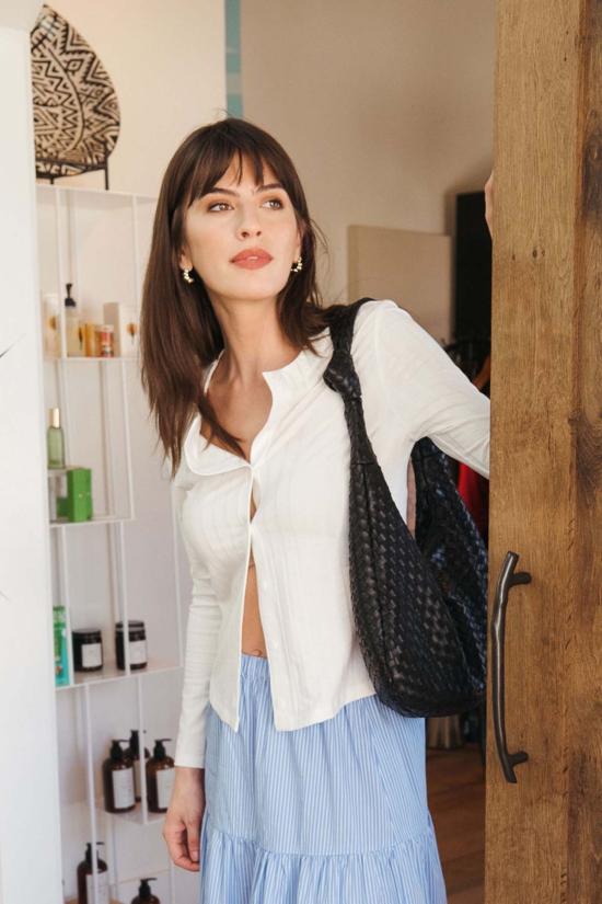  Whimsy + Row 가디건 Coco Cardigan Cream