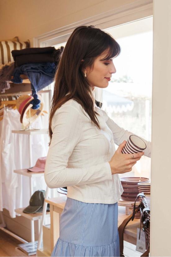  Whimsy + Row 가디건 Coco Cardigan Cream - OTHER BRANDS