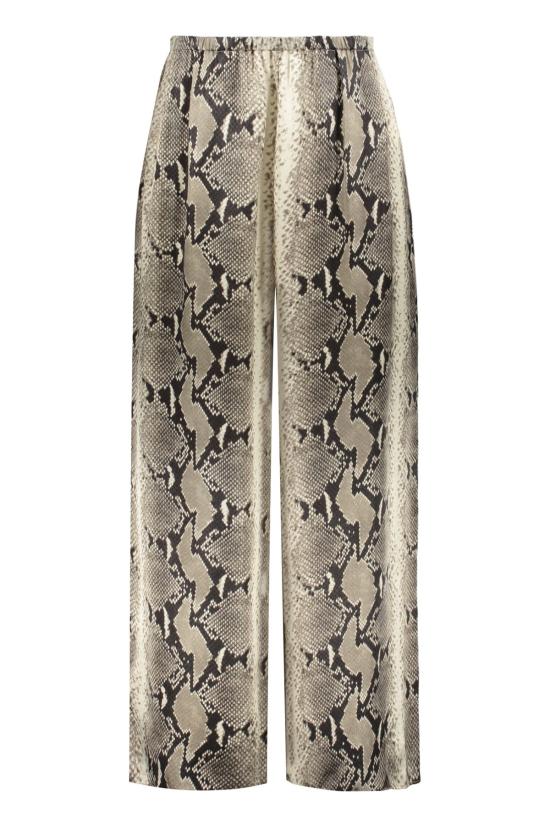  케이트 스트레이트 팬츠 카이트 민디 애니멀리어 와이드 레그 팬츠