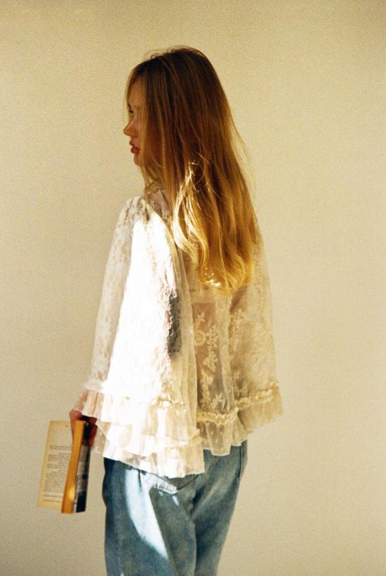  메릿 찰스 블라우스 카야 탑 - MERRITT CHARLES