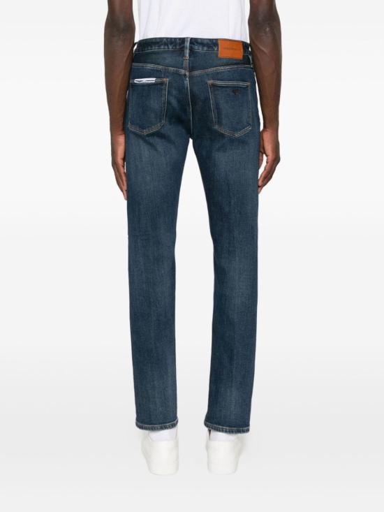  엠포리오 아르마니 데님 팬츠 데님 코튼 진 - EMPORIO ARMANI