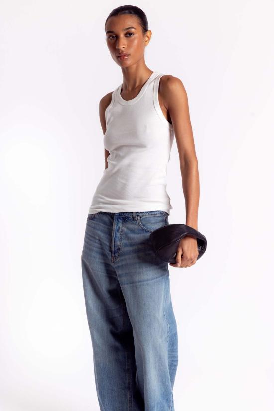  세인트아그니 민소매 티셔츠 세인트 아그니 유기농 면  (화이트) - ST.AGNI