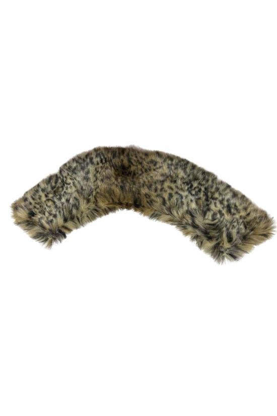  린제이 니콜라스 뉴욕 머플러/스카프 린지 니콜라스 뉴욕 레오파드 인조 모피 칼라 - LINDSAY NICHOLAS NEW YORK