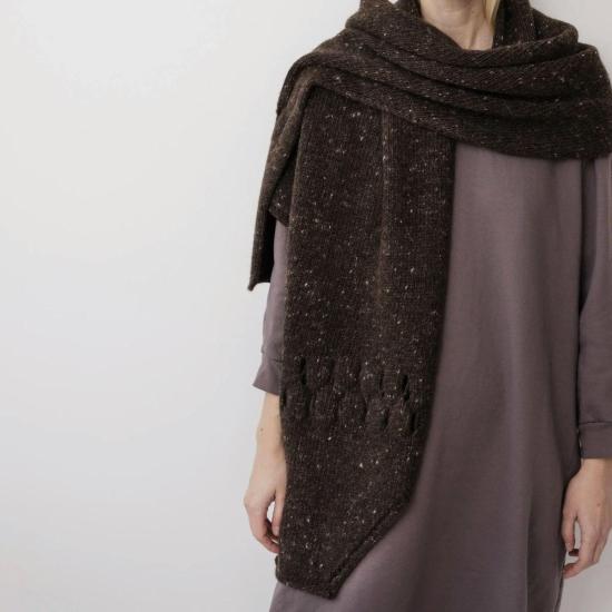  울 하이드 머플러/스카프 후드 스카프 - WOL HIDE