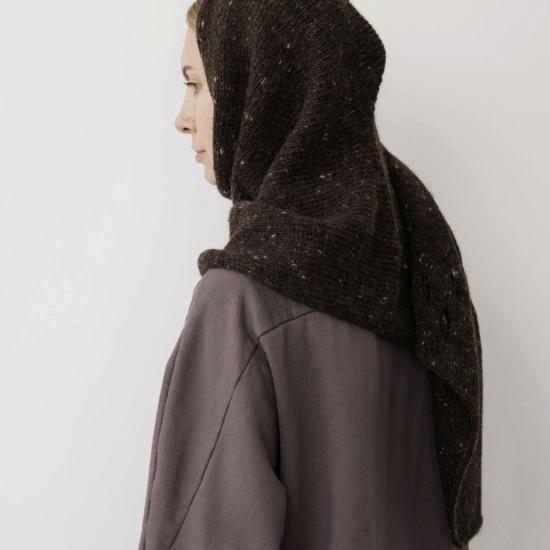  울 하이드 머플러/스카프 후드 스카프 - WOL HIDE