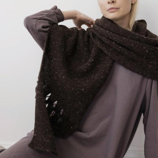  울 하이드 머플러/스카프 후드 스카프 - WOL HIDE