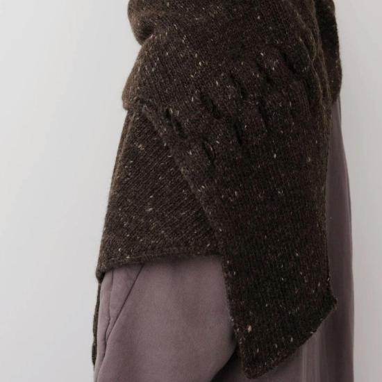  울 하이드 머플러/스카프 후드 스카프