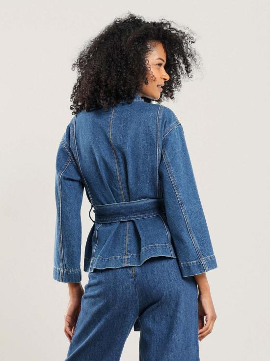  NAZEERAH 데님 자켓 나지라 카마르 데님 재킷 - OTHER BRANDS