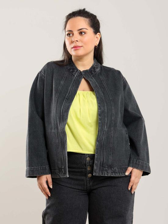  NAZEERAH 데님 자켓 나지라 카마르 데님 재킷 - OTHER BRANDS