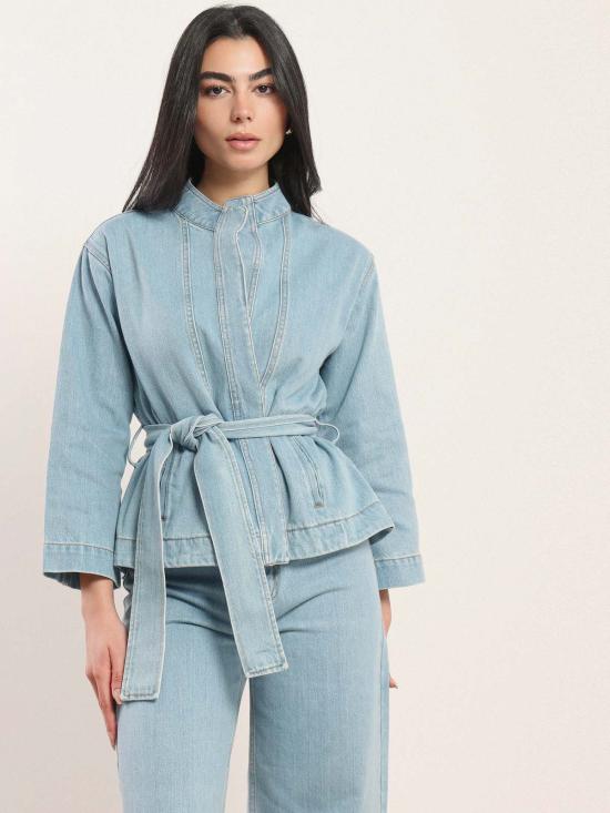  NAZEERAH 데님 자켓 나지라 카마르 데님 재킷 - OTHER BRANDS