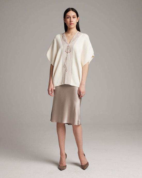  보즈 자켓 Voz Copihue Manta 재킷 아이보리/블랙