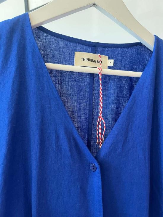  띵킹 뮤 숏 원피스 씽킹 무 로라 드레스 인디고 - THINKING MU