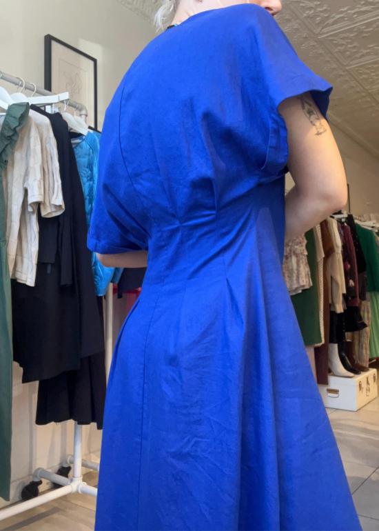  띵킹 뮤 숏 원피스 씽킹 무 로라 드레스 인디고 - THINKING MU