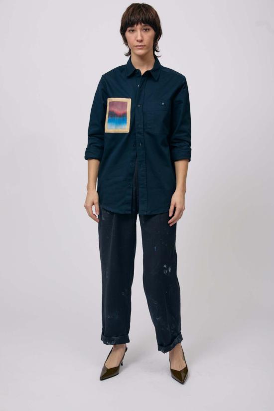  MAISON MARKOSIAN 셔츠 메종 마르코시안 풍경 포켓 버튼업 셔츠 - MAISON MARKOSIAN