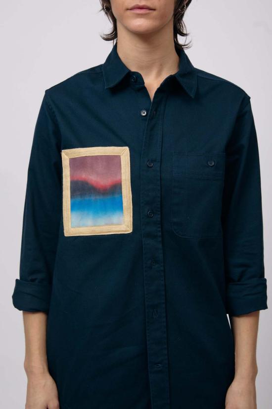  MAISON MARKOSIAN 셔츠 메종 마르코시안 풍경 포켓 버튼업 셔츠 - MAISON MARKOSIAN