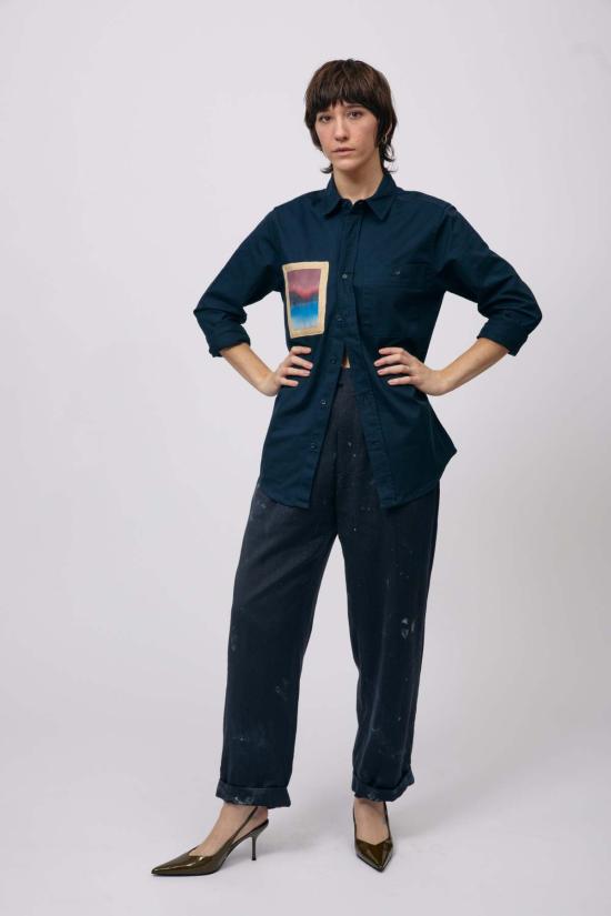  MAISON MARKOSIAN 셔츠 메종 마르코시안 풍경 포켓 버튼업 셔츠 - MAISON MARKOSIAN