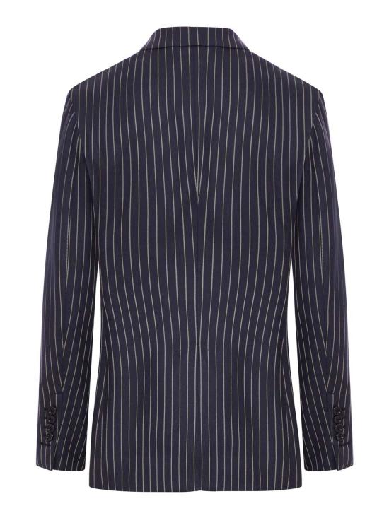  톰포드 수트 자켓 톰 포드 싱글 브레스트 울 플란넬 재킷 (블루) - TOMFORD