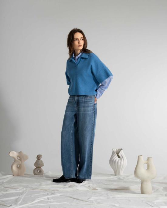  퓨처 클래식스 데님 팬츠 퓨처 클래식 루즈핏 진 미드 인디고 - FUTURE CLASSICS