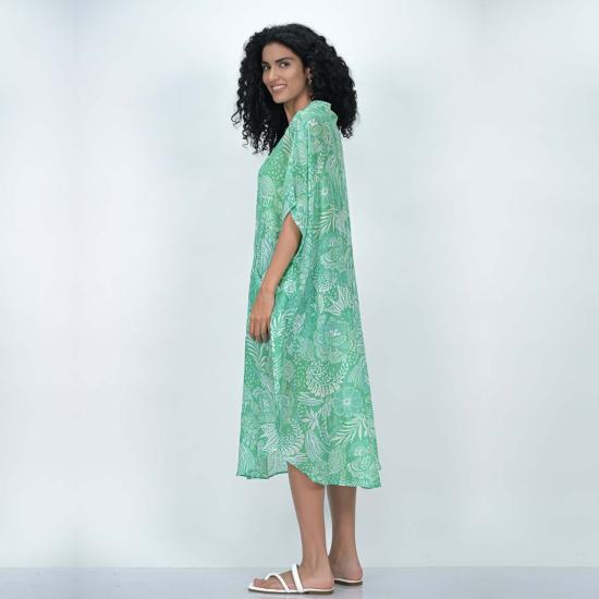  Vismaya 비치용품 비스마야 플로렛 카프탄 그린 - VISMAYA