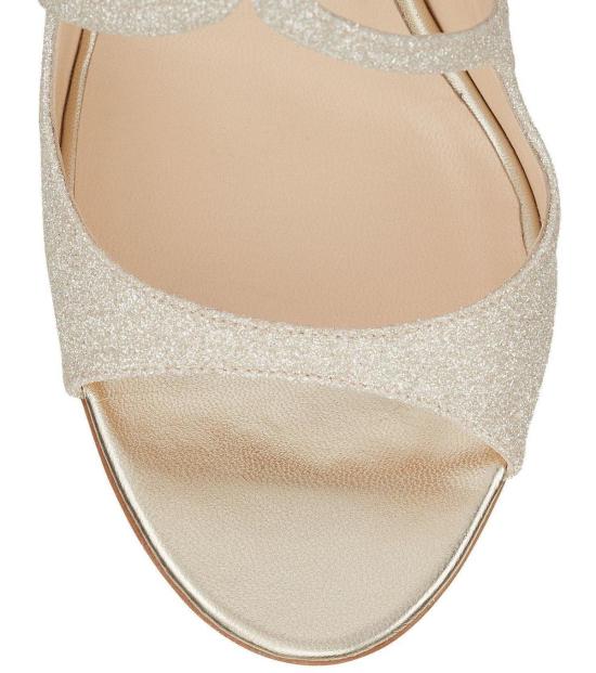  지미추 샌들 랭 더스티 글리터  플래티넘 아이스 - JIMMY CHOO