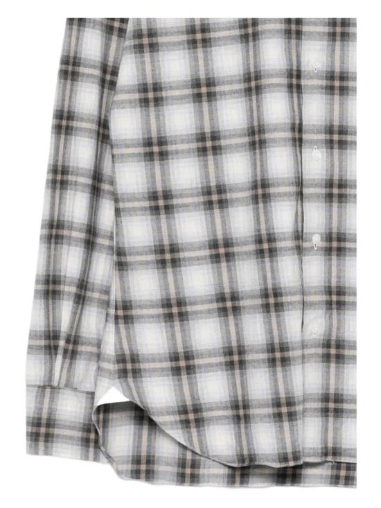  발바 긴팔 셔츠 바르바 나폴리 바르바  회색 계열 베이지색 - BARBA