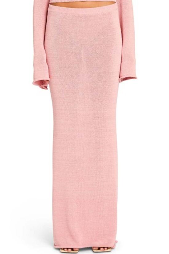  세로야 롱 스커트 Ser.O.Ya 코라 니트 맥시  코랄 블러쉬