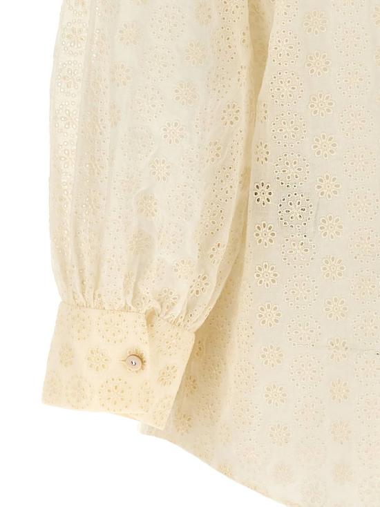  발렌티노 가라바니 블라우스 Valentino Garavani Sangallo 셔츠 화이트 - VALENTINO GARAVANI