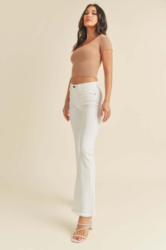  저스트 블랙 데님 데님 팬츠 롱 레그 부츠컷 진 - JUST BLACK DENIM