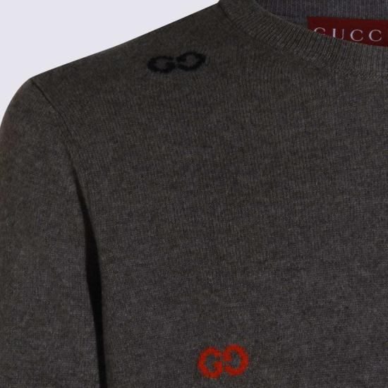  구찌 스웨터 니트웨어 그레이 - GUCCI
