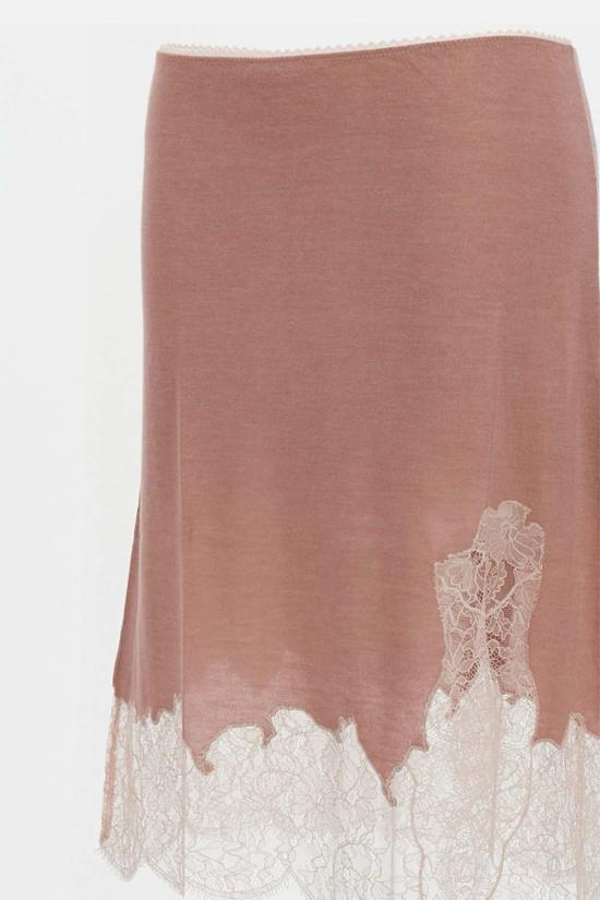  펜디 미디 스커트 핑크 - FENDI