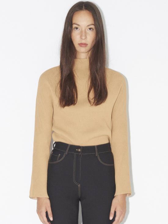  나누슈카 스웨터 Nanushka Sofia Dolman 슬리브 탑 클레이 - NANUSHKA