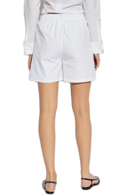  막스마라 숏팬츠 하이웨이스트 반바지 화이트 - MAX MARA