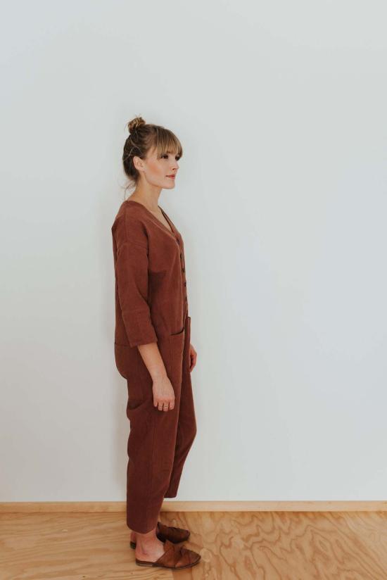  해피 프렌치 갱 점프수트 테라코타  테라코타 - HAPPY FRENCH GANG