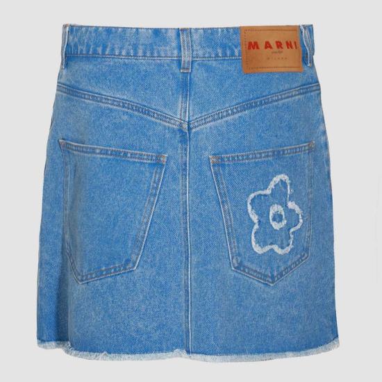  마르니 데님 스커트 블루 - MARNI