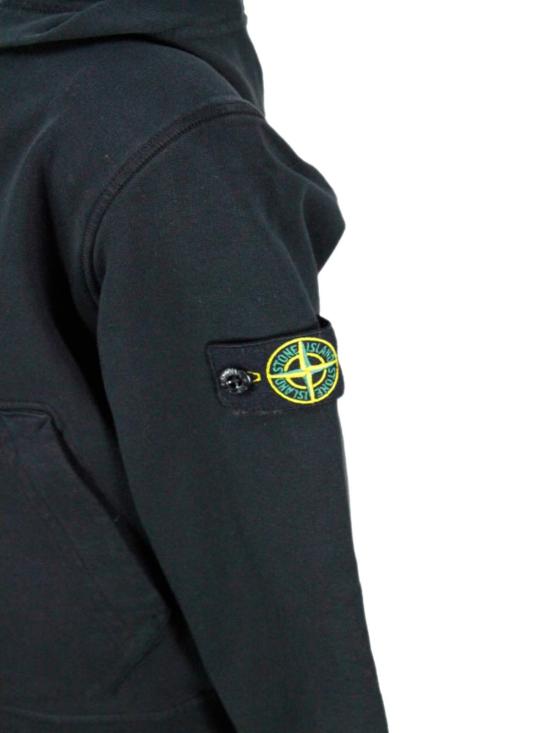  [키즈] 스톤 아일랜드 풀오버 키즈  스웨터 블랙 - STONE ISLAND