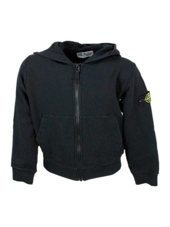  [키즈] 스톤 아일랜드 풀오버 키즈  스웨터 블랙