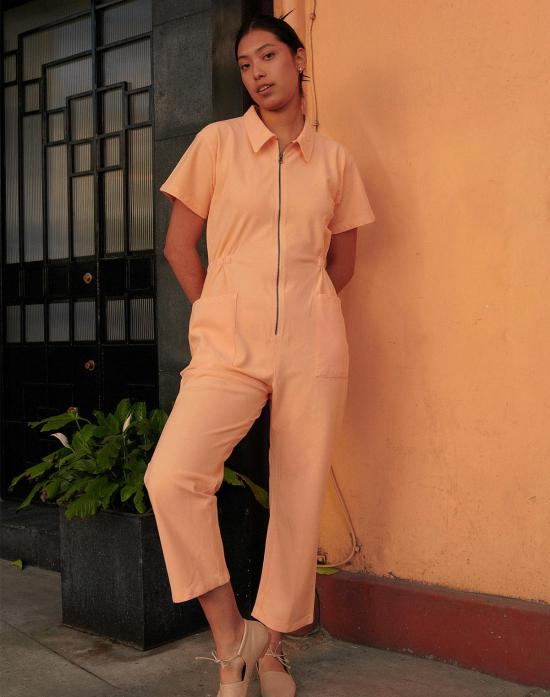  노블 점프수트 유틸리티 수트 파파야