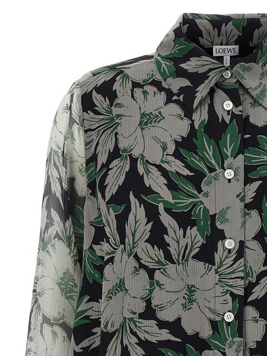  로에베 블라우스 실크 셔츠 멀티컬러 - LOEWE