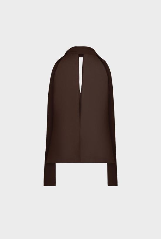  샘디 블라우스 사엠디 홀터넥 스카프 탑 - SAEMDI