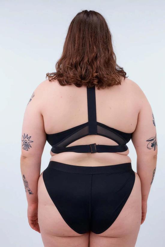  라 피유 도 비키니 수영복 라 필 드 오 웨이 아이 워크 비키니 바텀 블랙 - LA FILLE D'O