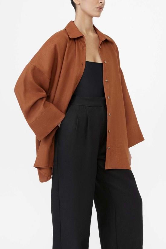  DĀL THE LABEL 셔츠 달테라벨 린넨 오버사이즈 셔츠 - OTHER BRANDS