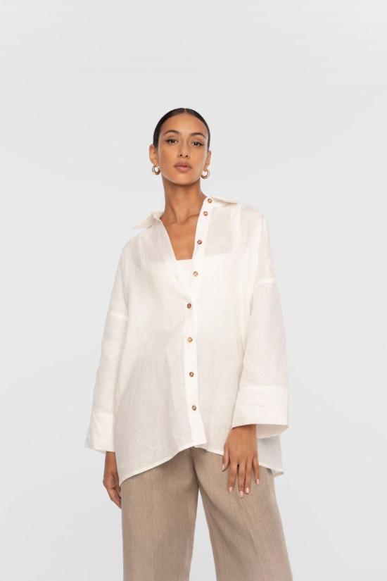  DĀL THE LABEL 셔츠 달테라벨 린넨 오버사이즈 셔츠 - OTHER BRANDS