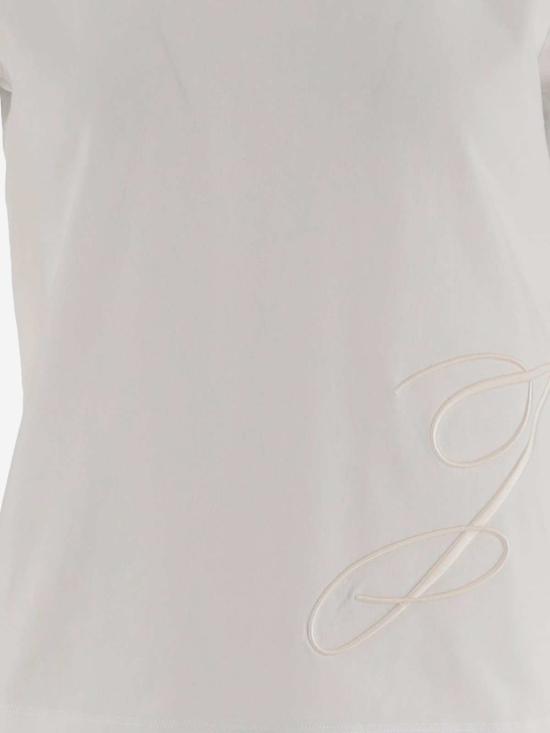  자크뮈스 반팔 티셔츠 로고 코튼 티셔츠 화이트 - JACQUEMUS